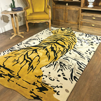 Handmade Custom Tiger Bespoke Tufted Rugs -Bisha Rugs 002