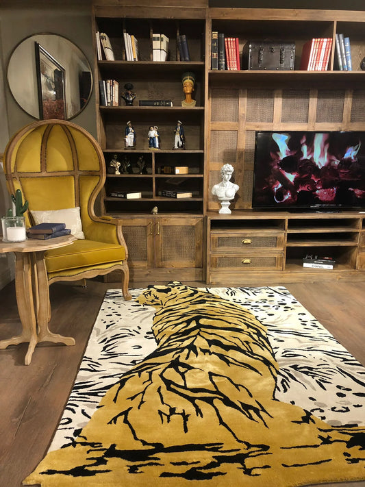 Handmade Custom Tiger Bespoke Tufted Rugs -Bisha Rugs 002