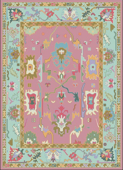 MAPLECROFT Antique Oushak Area Rug