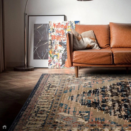 PD-005 Persian Vintage Distressed Medallion Border