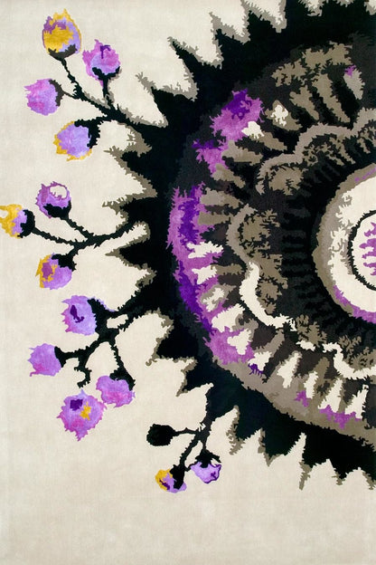 Moon Shadow Modern Design Hand-Tufted Rug