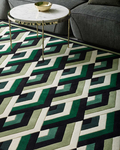 Moscow Geometric Design Hand-Tufted Rug-bisha-rugs
