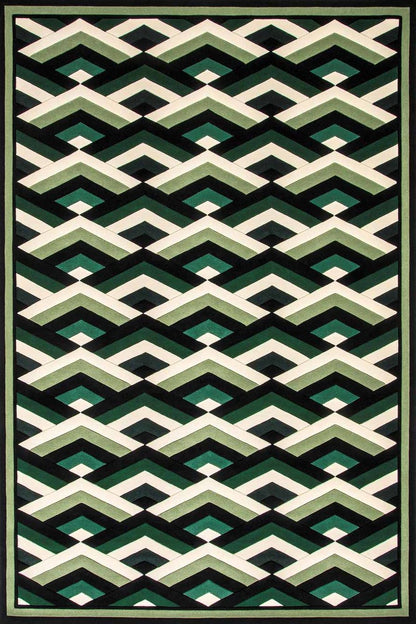 Moscow Geometric Design Hand-Tufted Rug-bisha-rugs