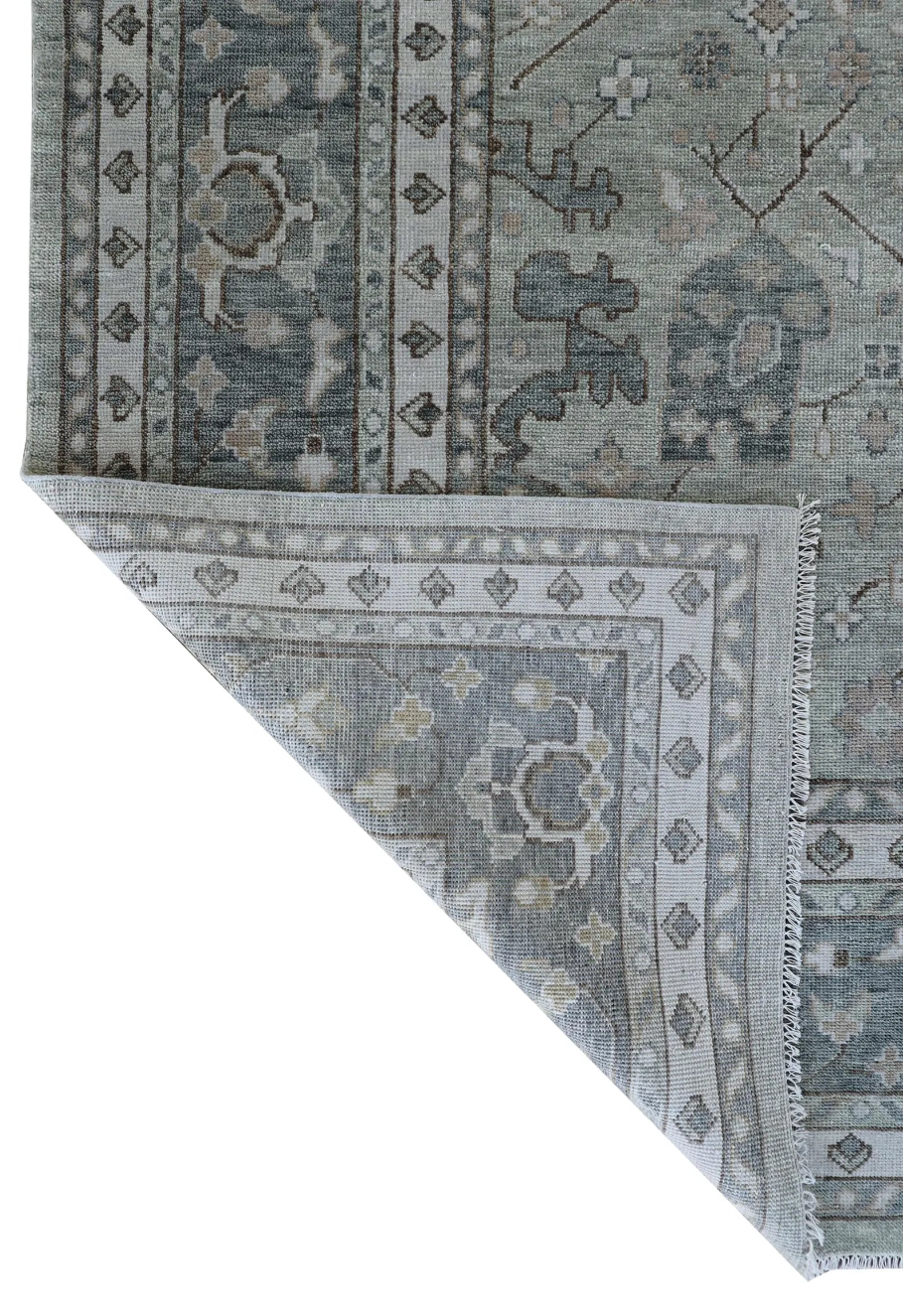 ELVARA Oushak Style Hand Knotted Rug