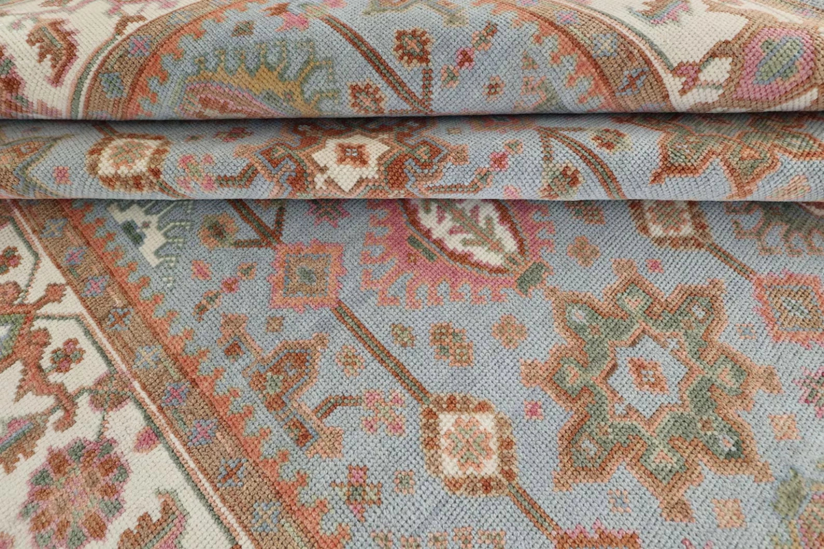 VIRELLE Oushak Style Hand Knotted Rug