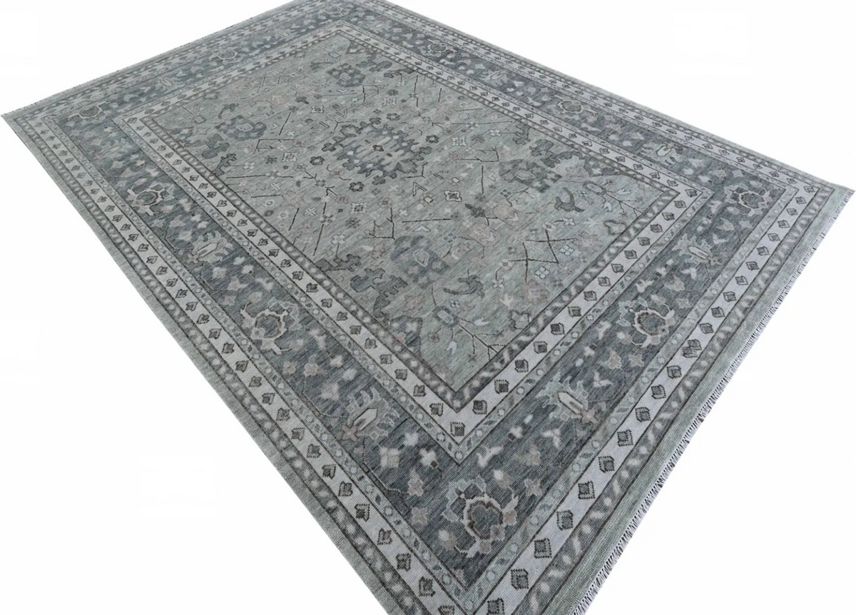 ELVARA Oushak Style Hand Knotted Rug