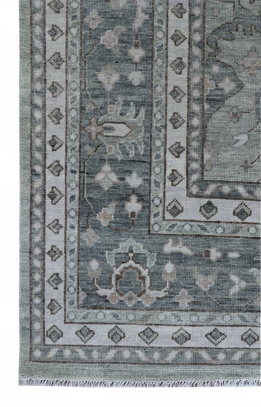 ELVARA Oushak Style Hand Knotted Rug