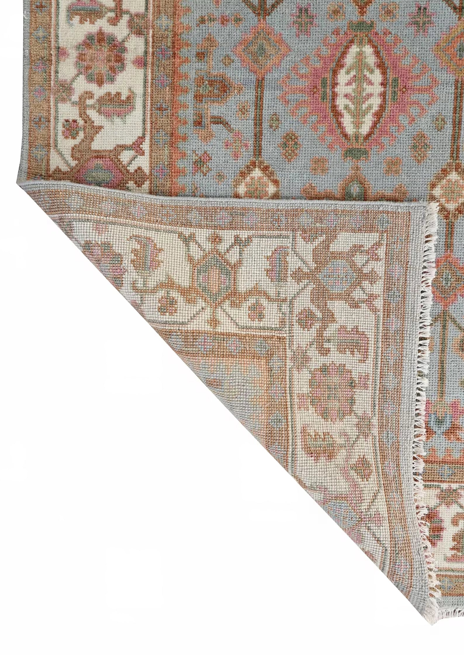 VIRELLE Oushak Style Hand Knotted Rug