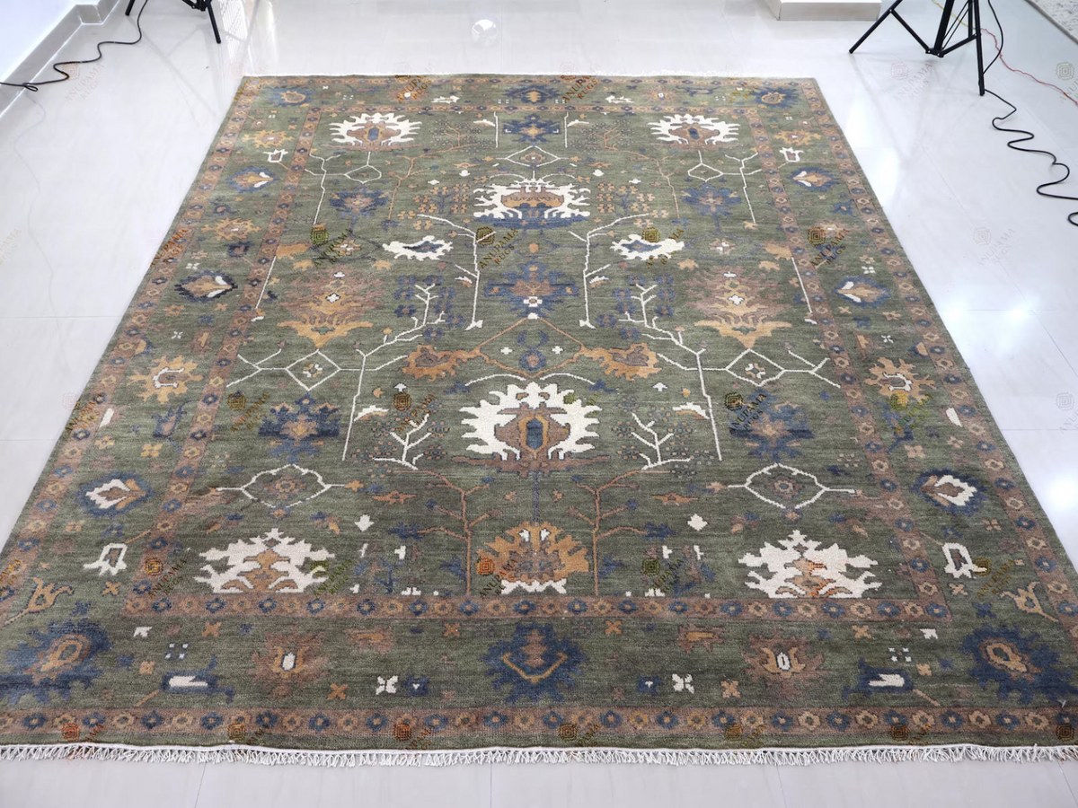 AVYRA Oushak Style Hand Knotted Rug