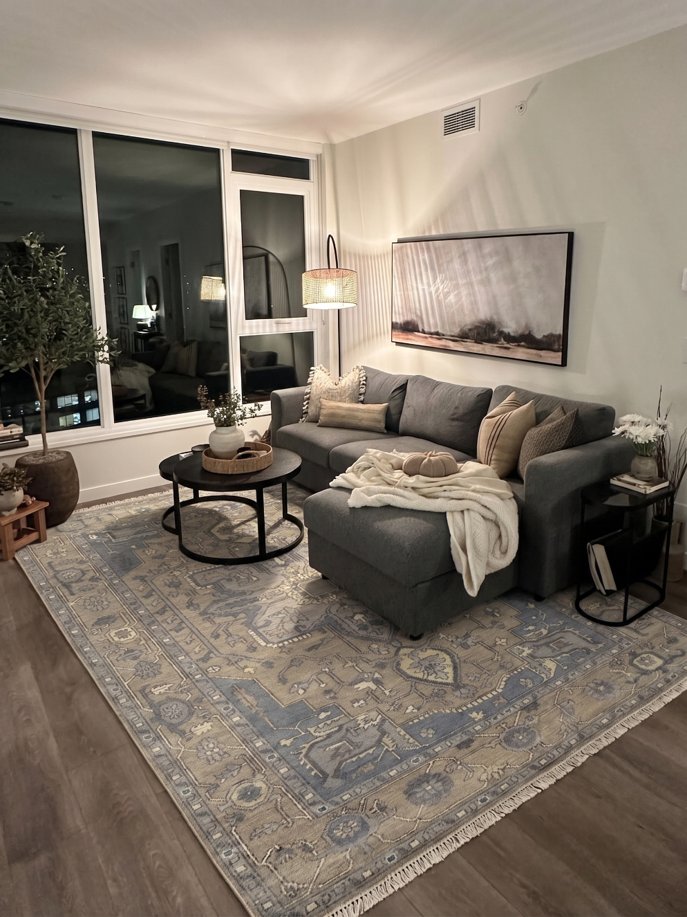 AVELINE Oushak Style Hand Knotted Rug