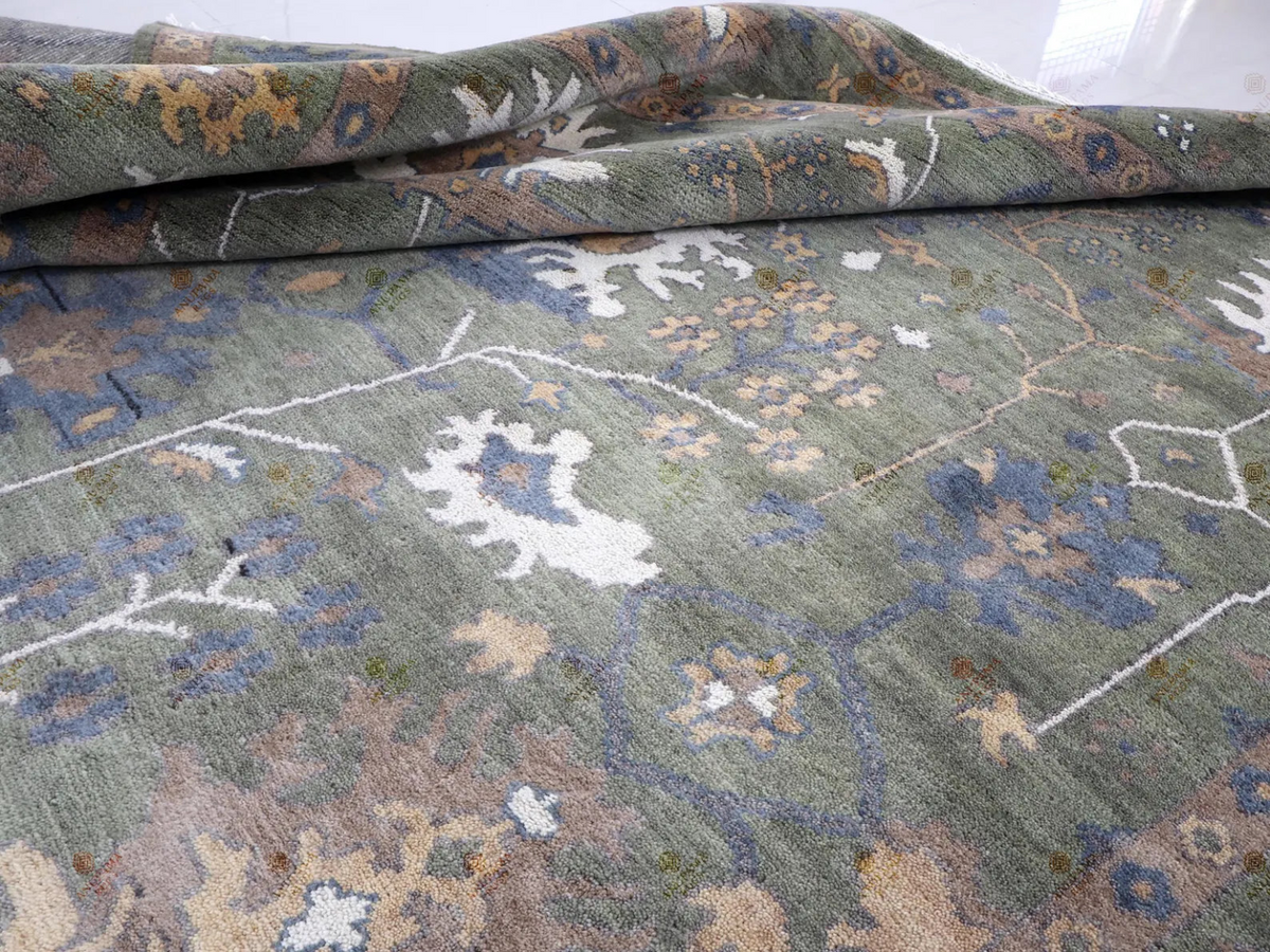 AVYRA Oushak Style Hand Knotted Rug