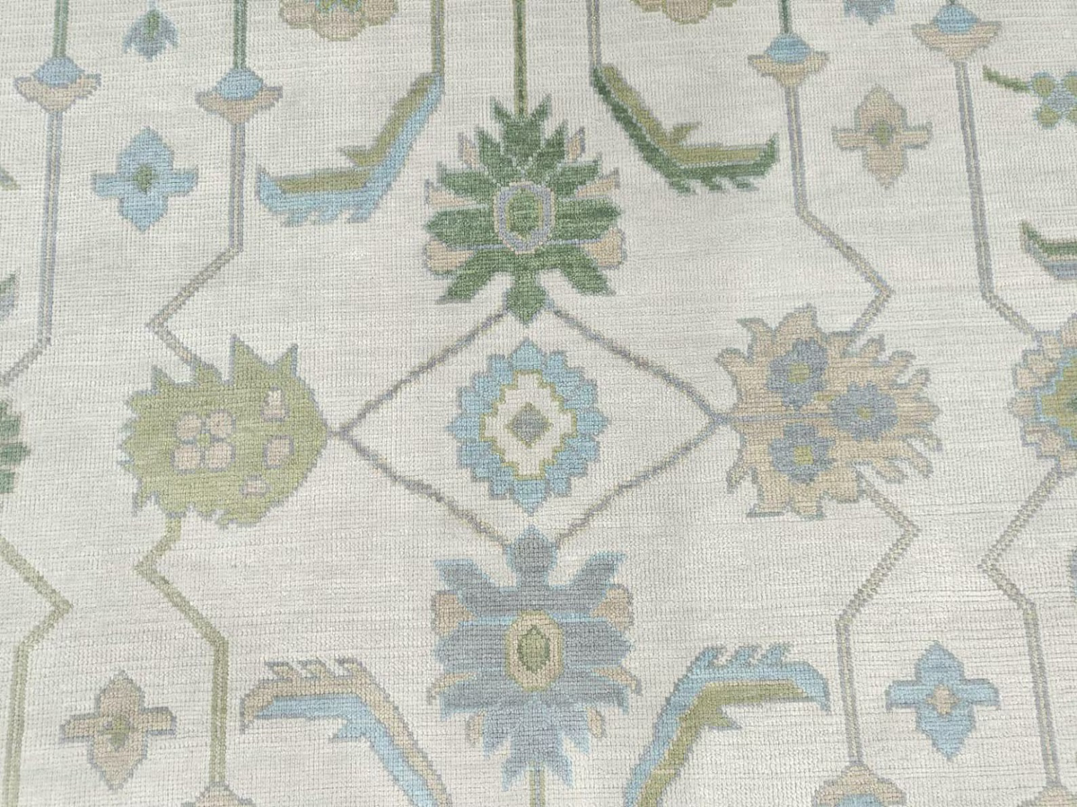 MATILDANIS-02 Oushak Style Hand Knotted Rug