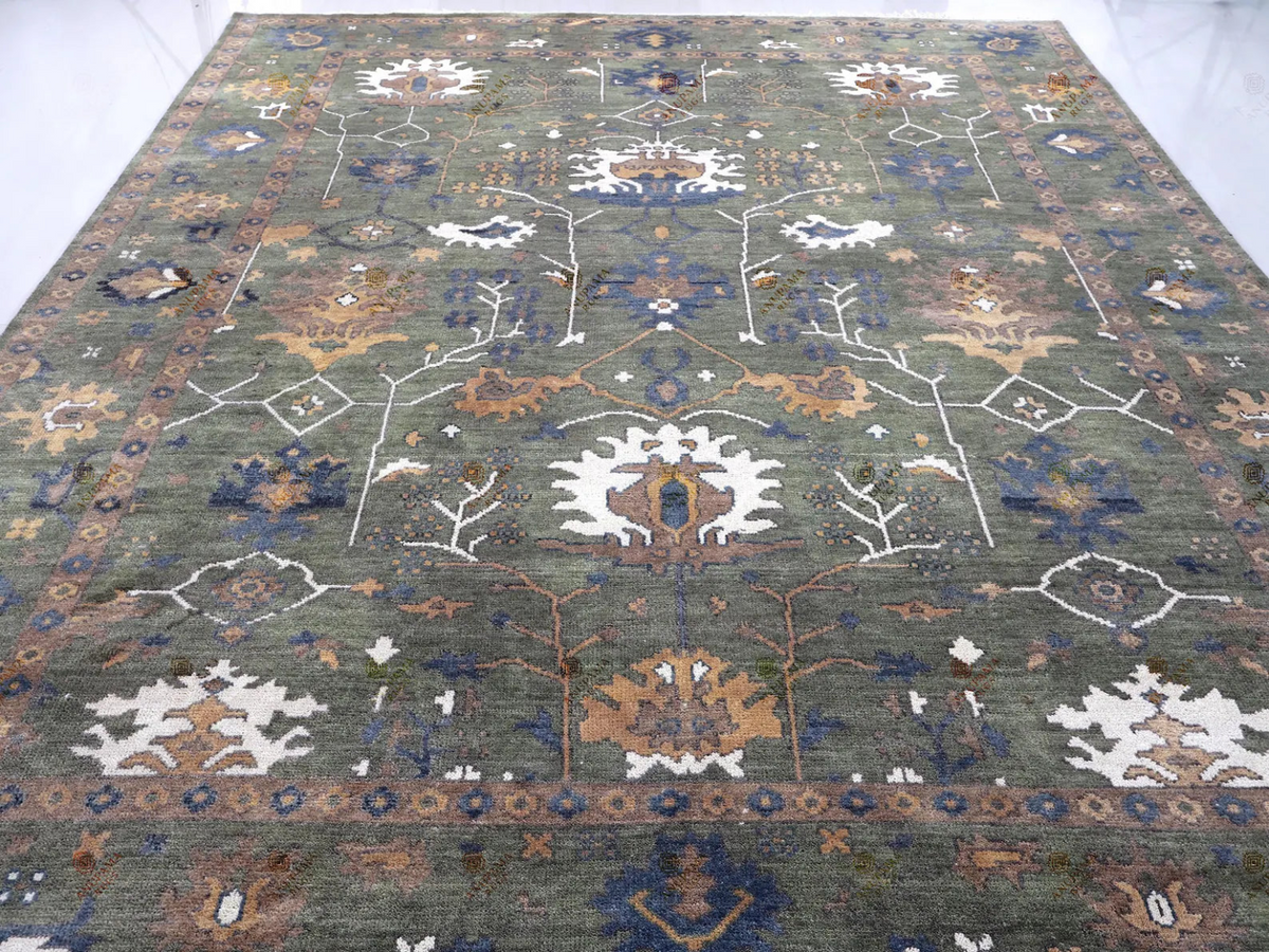 AVYRA Oushak Style Hand Knotted Rug