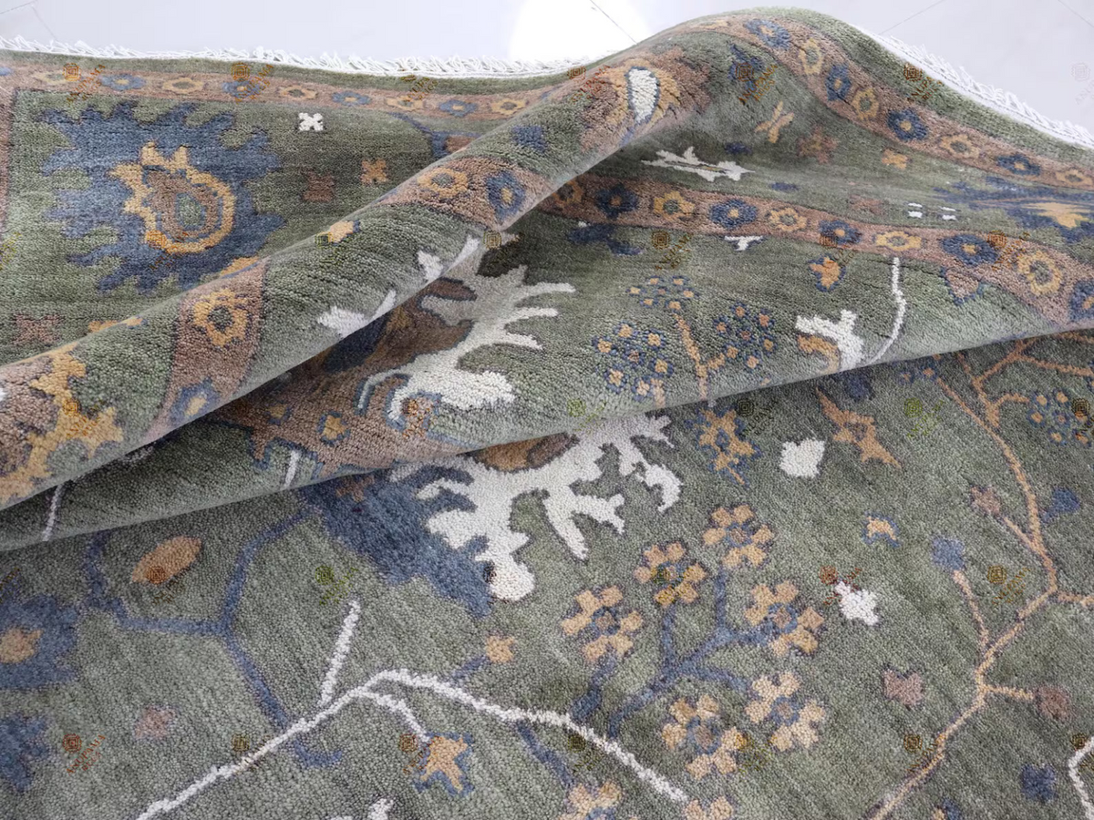 AVYRA Oushak Style Hand Knotted Rug