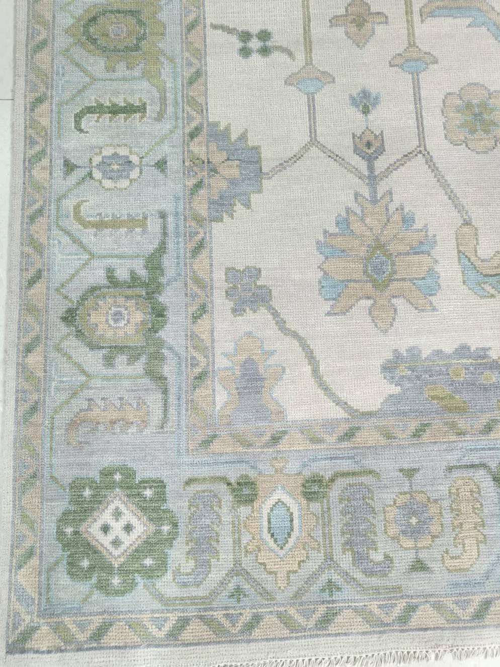 MATILDANIS-02 Oushak Style Hand Knotted Rug