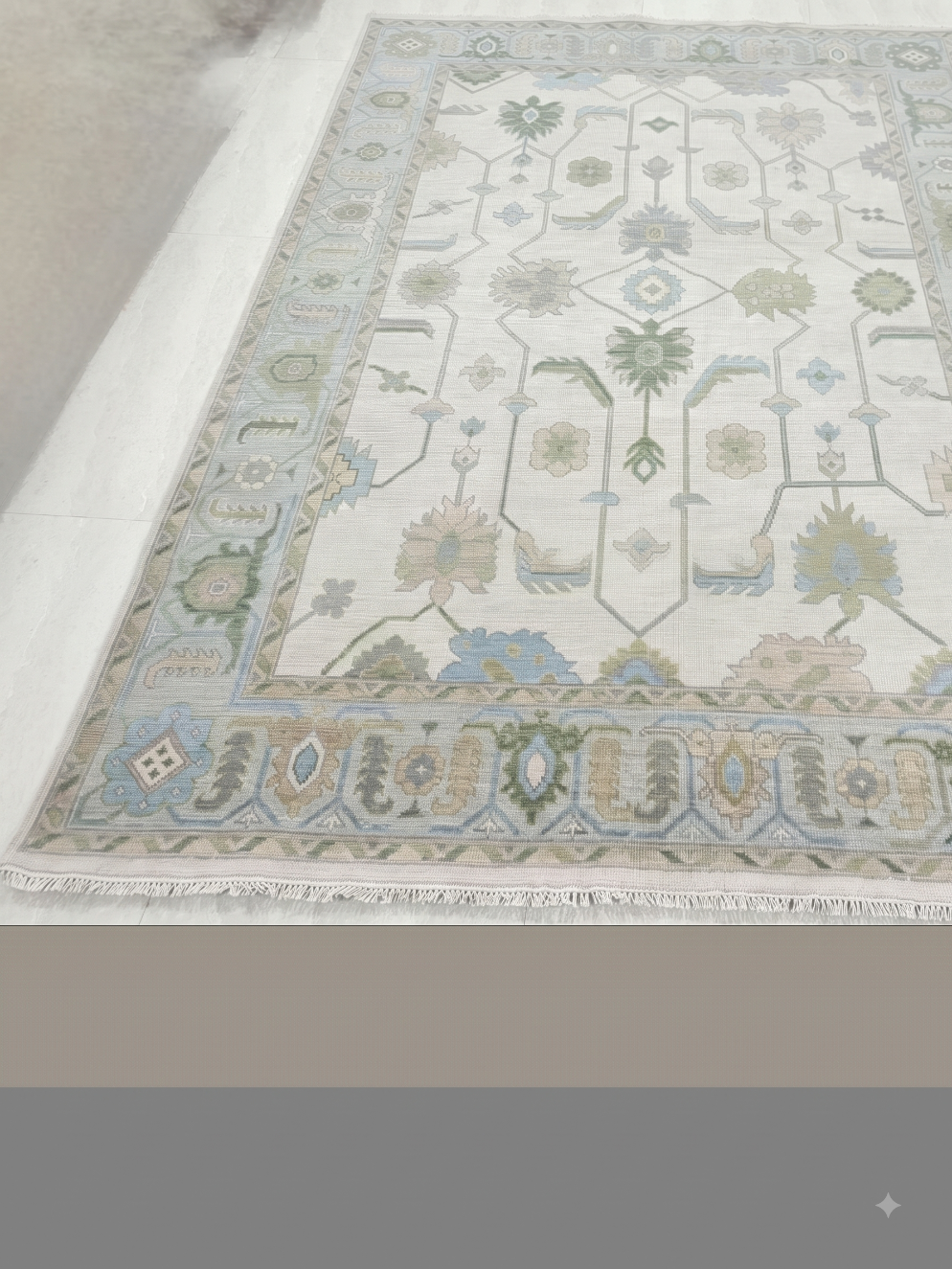 MATILDANIS-02 Oushak Style Hand Knotted Rug