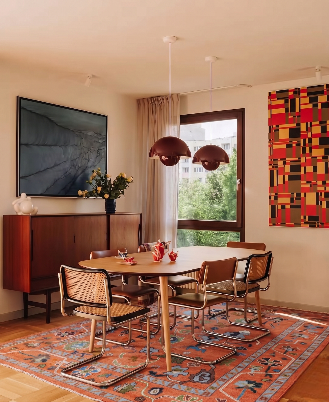 TERRACODE Oushak Style Hand Knotted Rug