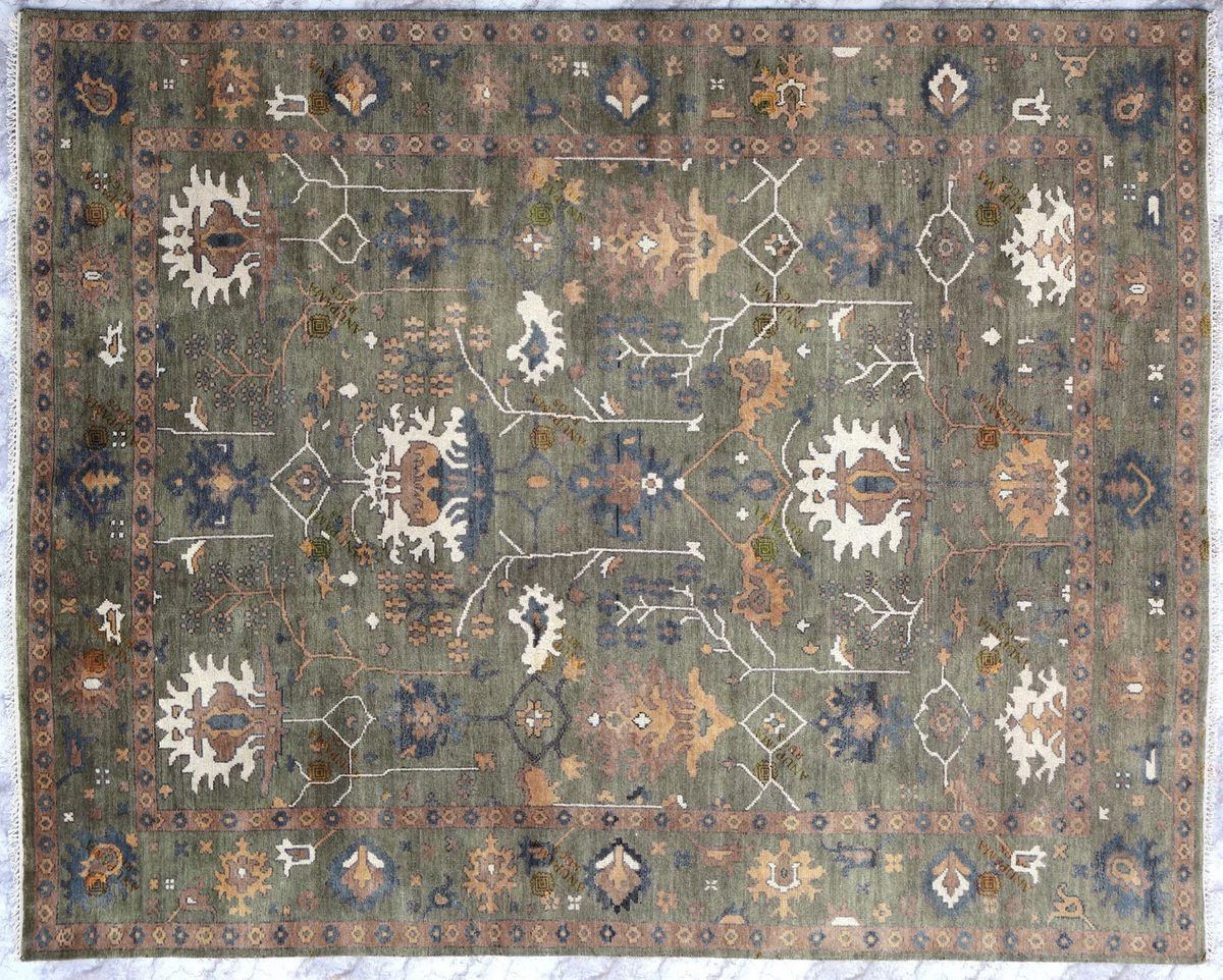 AVYRA Oushak Style Hand Knotted Rug
