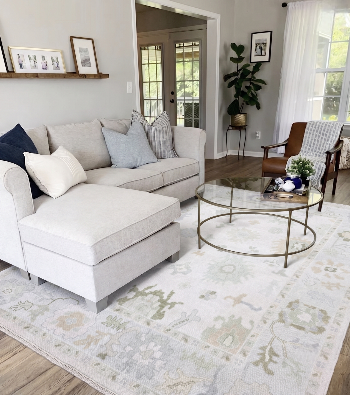 ZARIYA Oushak Style Hand Knotted Rug