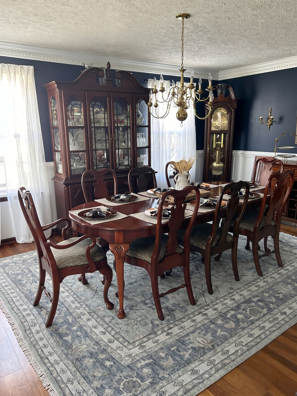 ELVARA Oushak Style Hand Knotted Rug