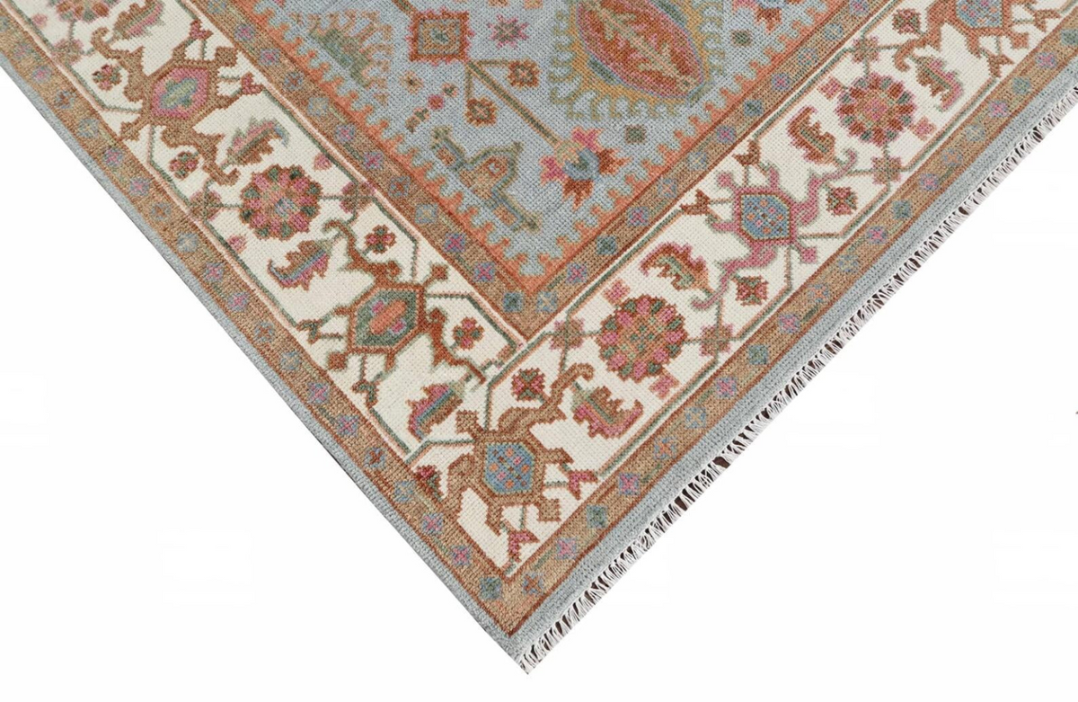 VIRELLE Oushak Style Hand Knotted Rug