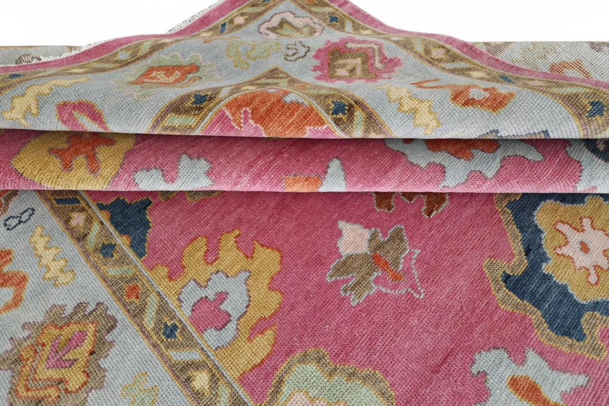 ZORELLE Oushak Style Hand Knotted Rug