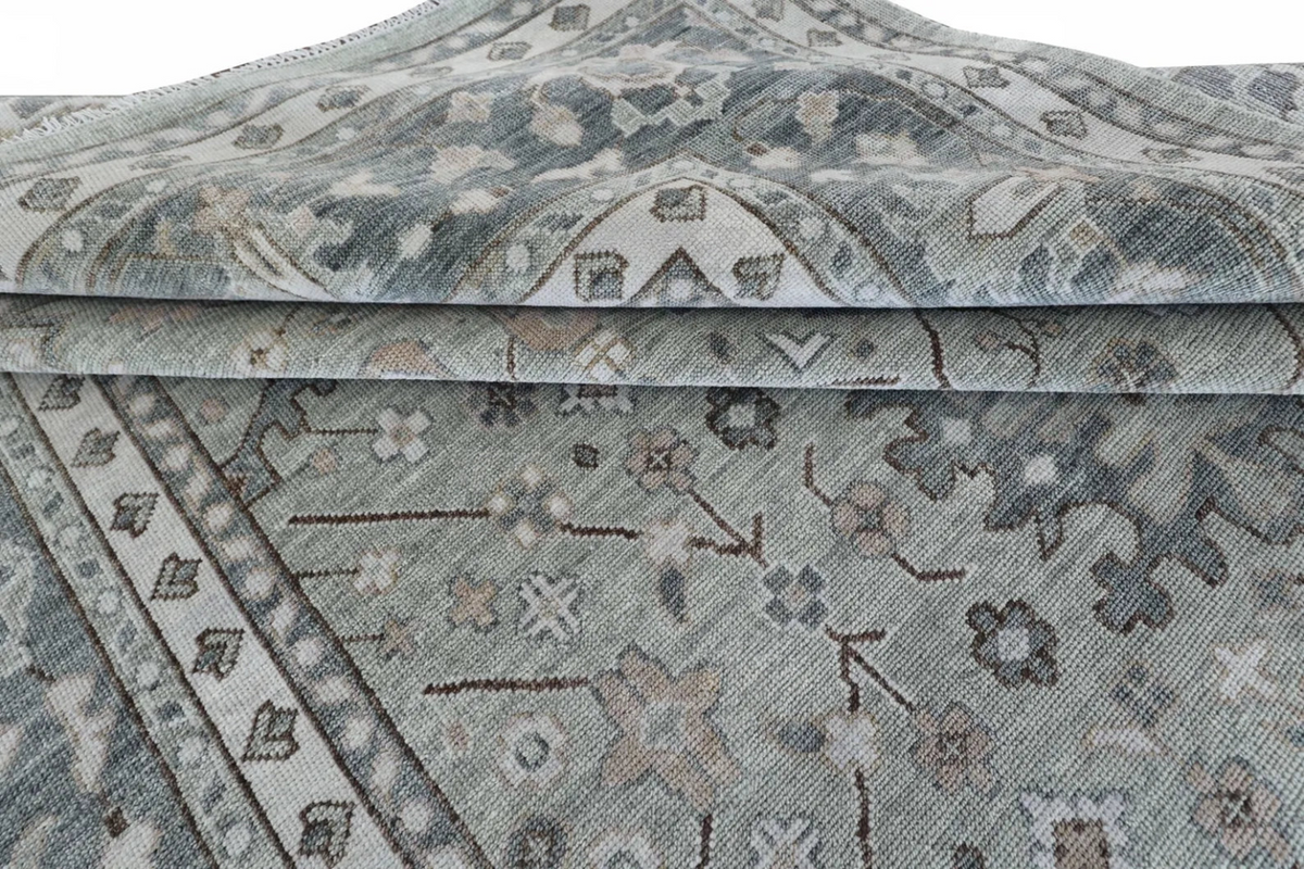 ELVARA Oushak Style Hand Knotted Rug