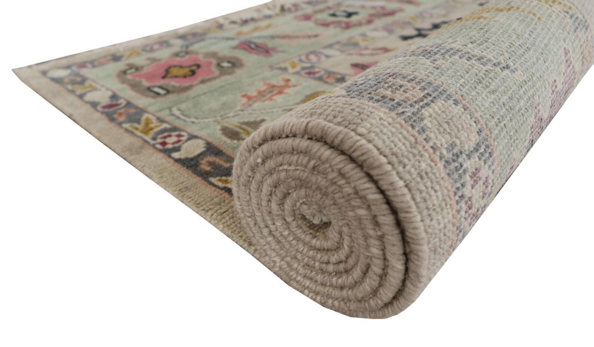 ORLENA Oushak Style Hand Knotted Rug