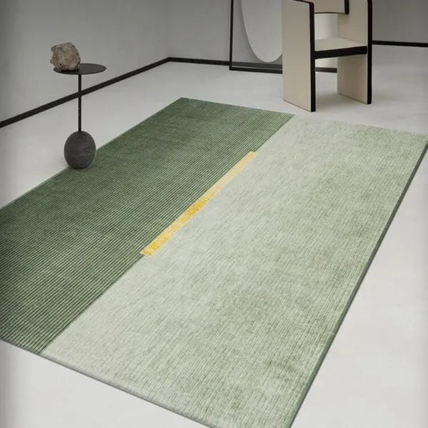 Green Modern Rug for Living Room - Bisha Rugs