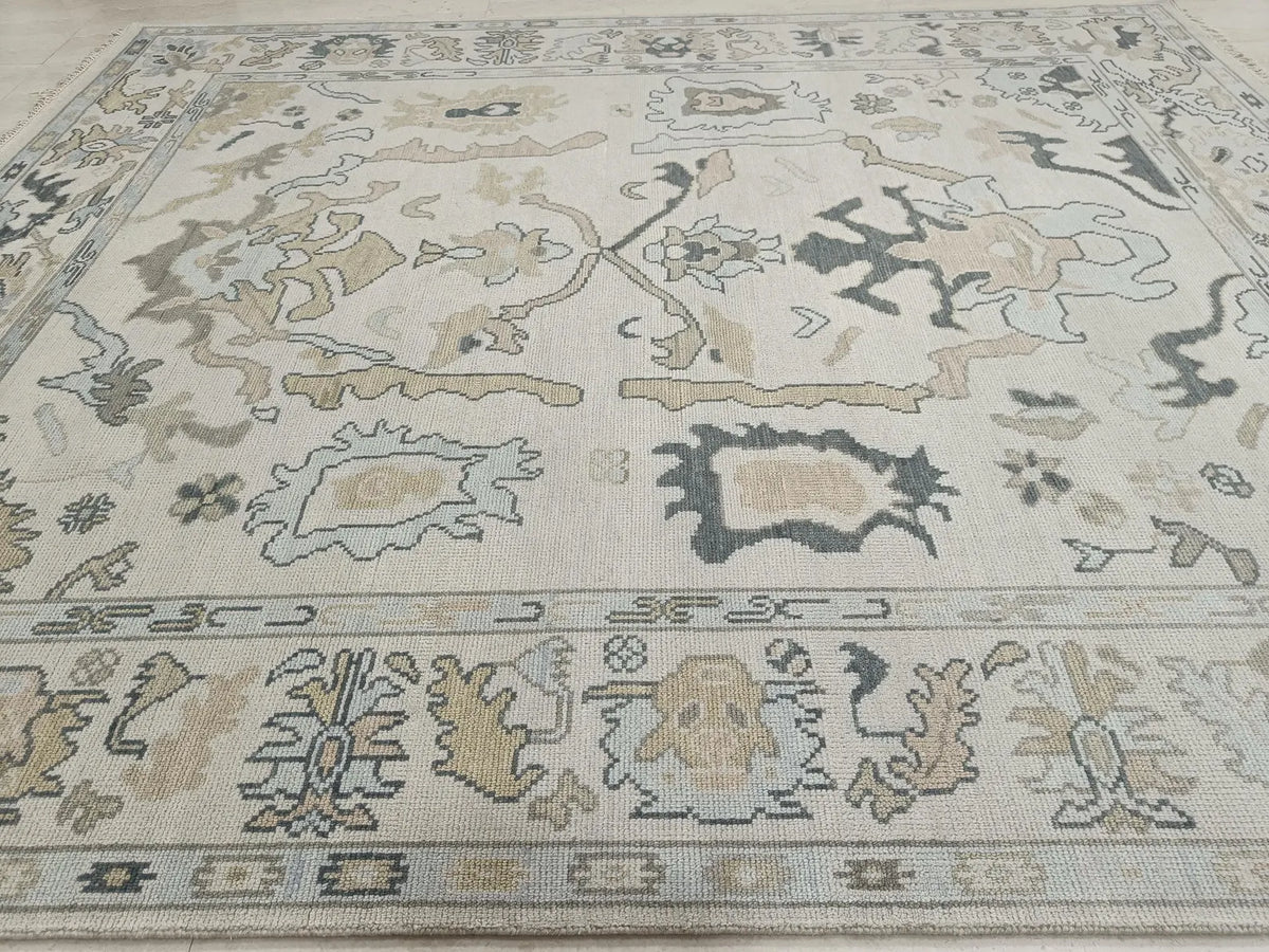 ZIVA Oushak Style Hand Knotted Rug