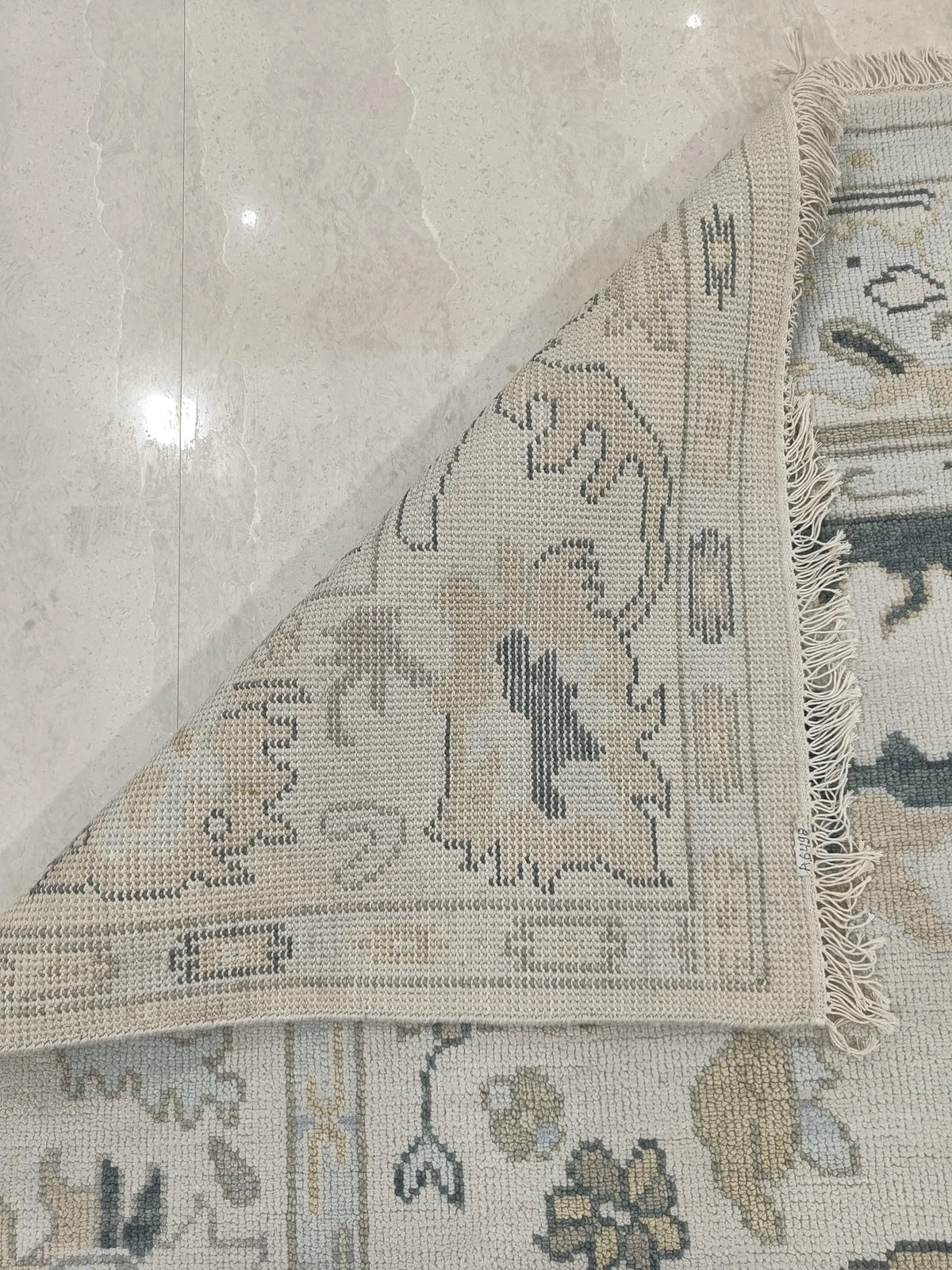 ZIVA Oushak Style Hand Knotted Rug