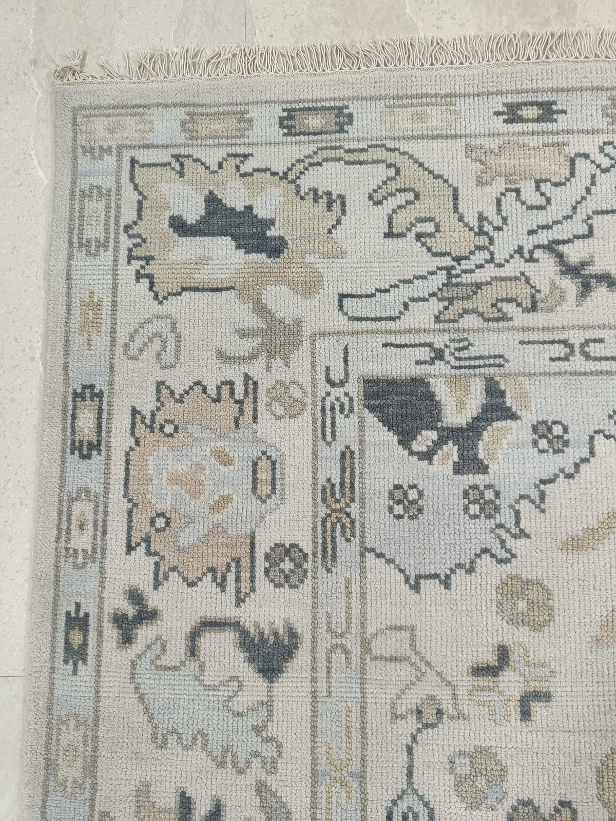 ZIVA Oushak Style Hand Knotted Rug