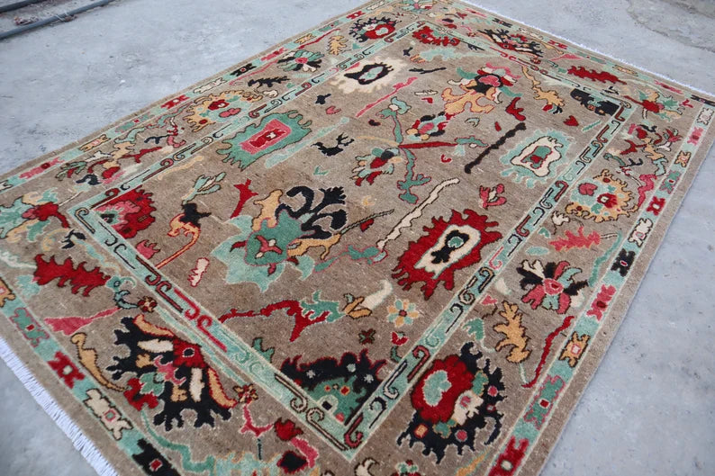 The EVREN Oushak Rug - Turkish Vintage Style Wool Area Rug