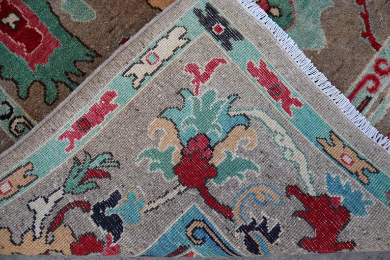 Oushak Rug Turkish Vintage Style Wool Area Rug