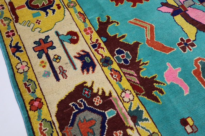 IMPERIAL FIELD Turkish Oushak Wool Area Rug