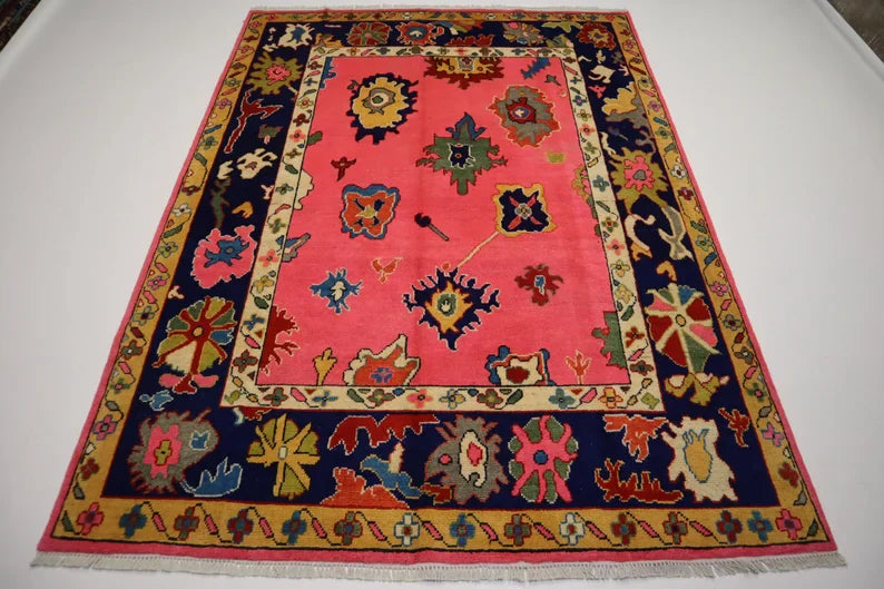 ROSEHAVEN  Hand Knotted Oushak Rug