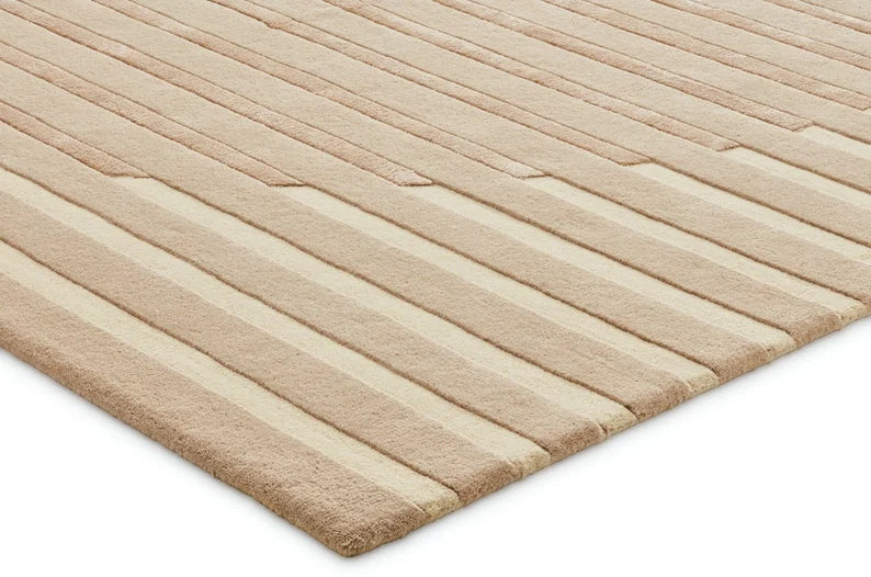 Modern Light Peach Color Hand Tufted Rug (MD020)