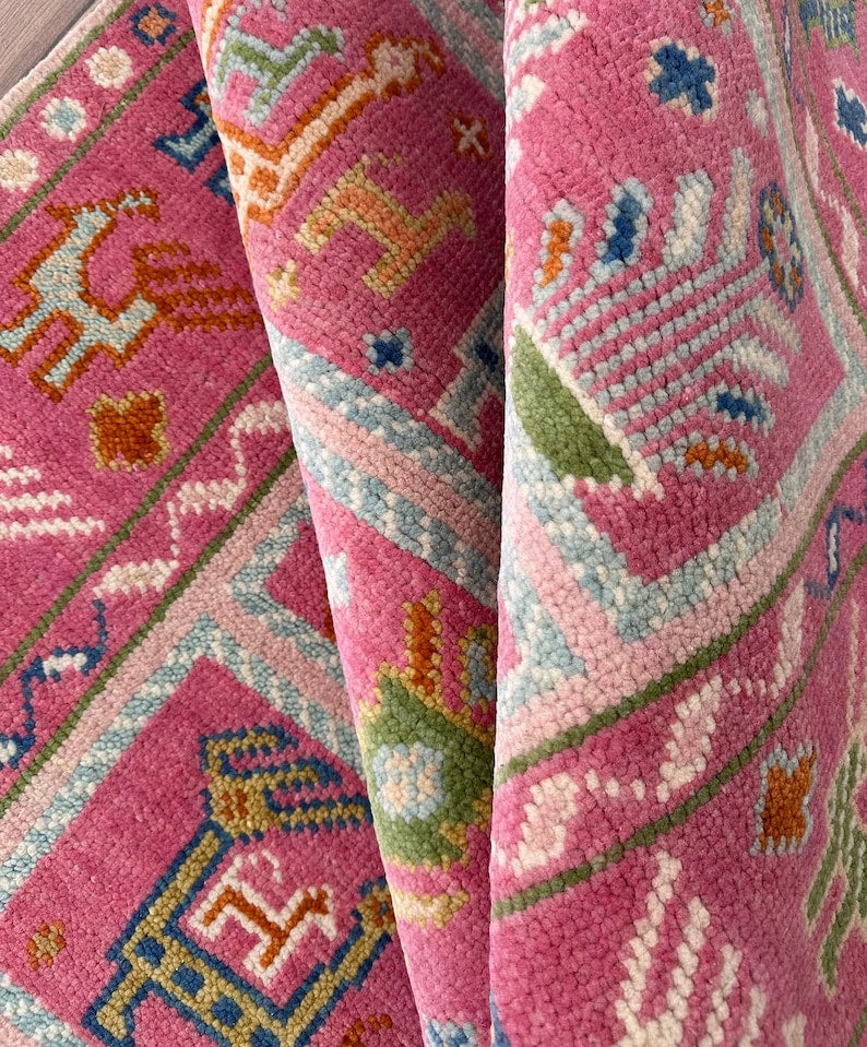 HEARTHSTONE VALE Hand Knotted Oushak Wool Area Rug