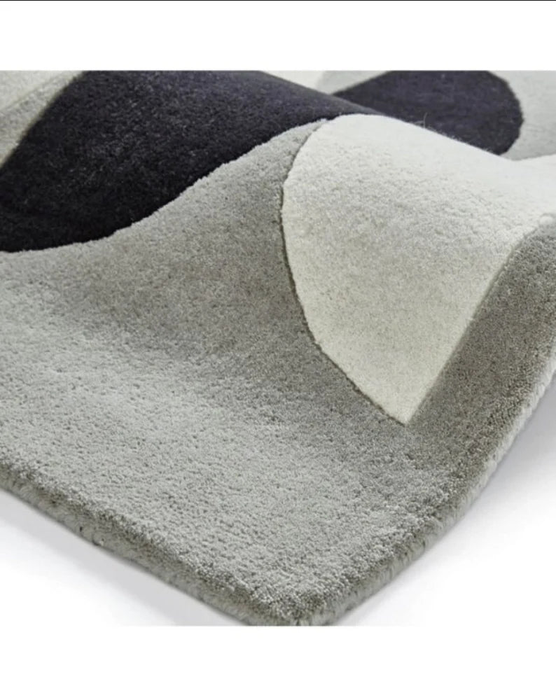 Gray Color Modern Rug for Hand tufted carpet (MD009)