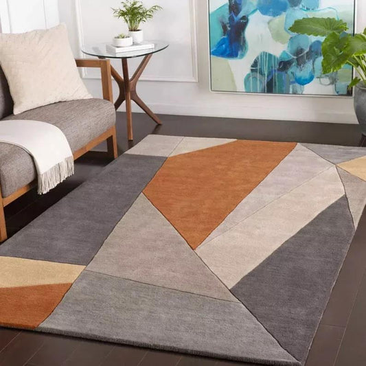 Modern Hand Tufted Wool Area Rug (MD005)