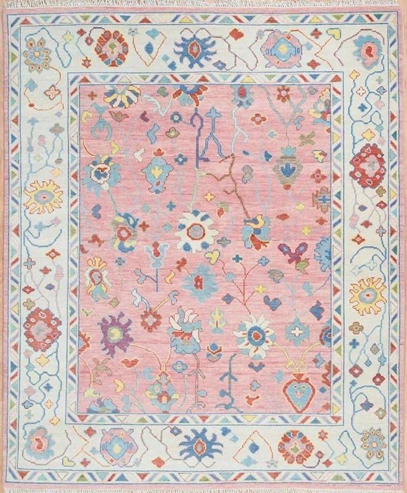 SOLENNE Hand-Knotted Oushak Wool Rug