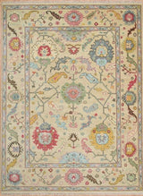 IVORY MEADOW Oushak RuG - Hand-Knotted Turkish Wool Rug