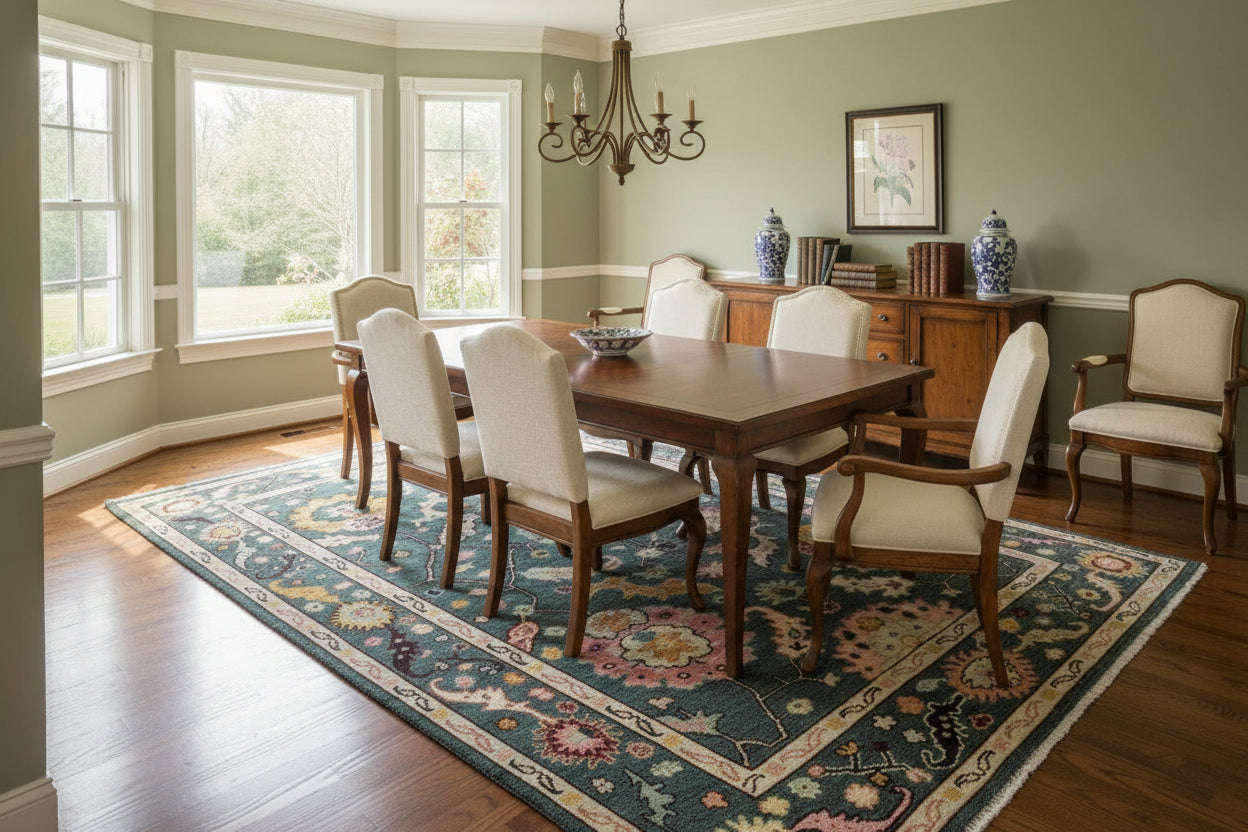 ELOWEN Hand-Knotted Oushak Rug