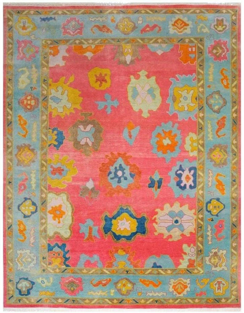 SERELYN Hand-Knotted Oushak Area Rug