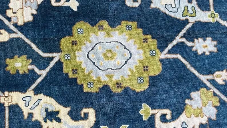 DUNMORE Hand Knotted Oushak Area Rug