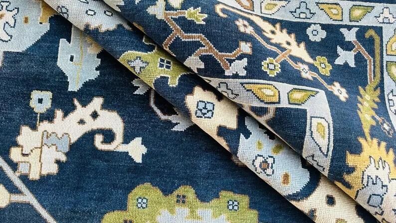 DUNMORE Hand Knotted Oushak Area Rug