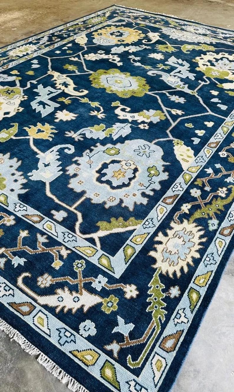 DUNMORE Hand Knotted Oushak Area Rug