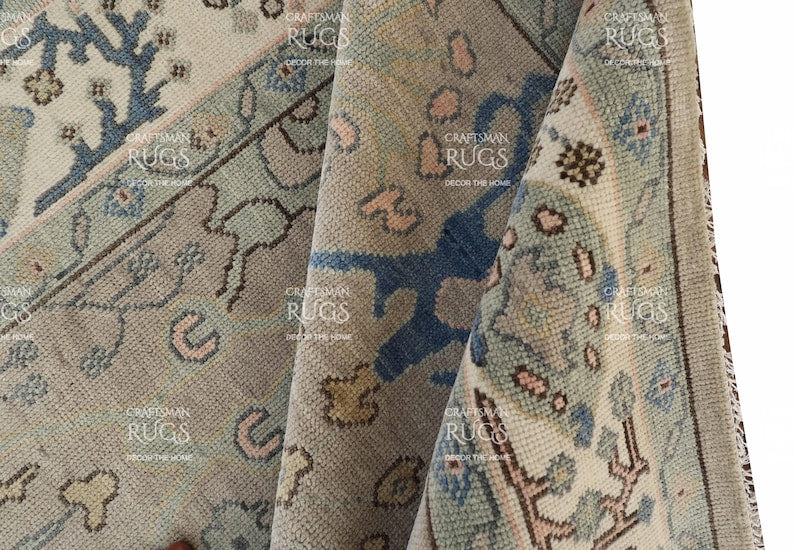 Marwood Vale Elegant Oushak Wool Area Rug