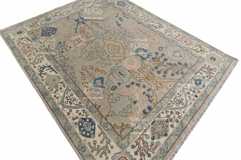 Marwood Vale Elegant Oushak Wool Area Rug