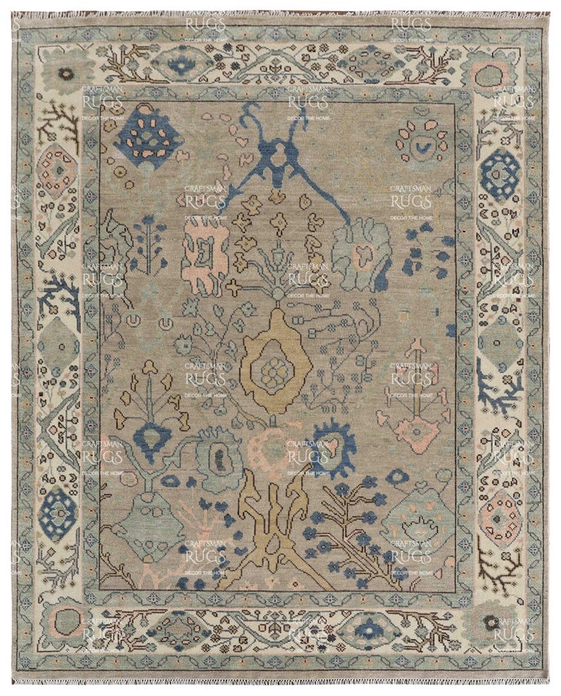 Marwood Vale Elegant Oushak Wool Area Rug
